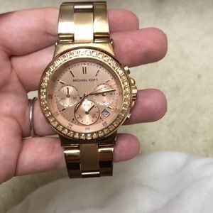 Rose gold michael Kors watch